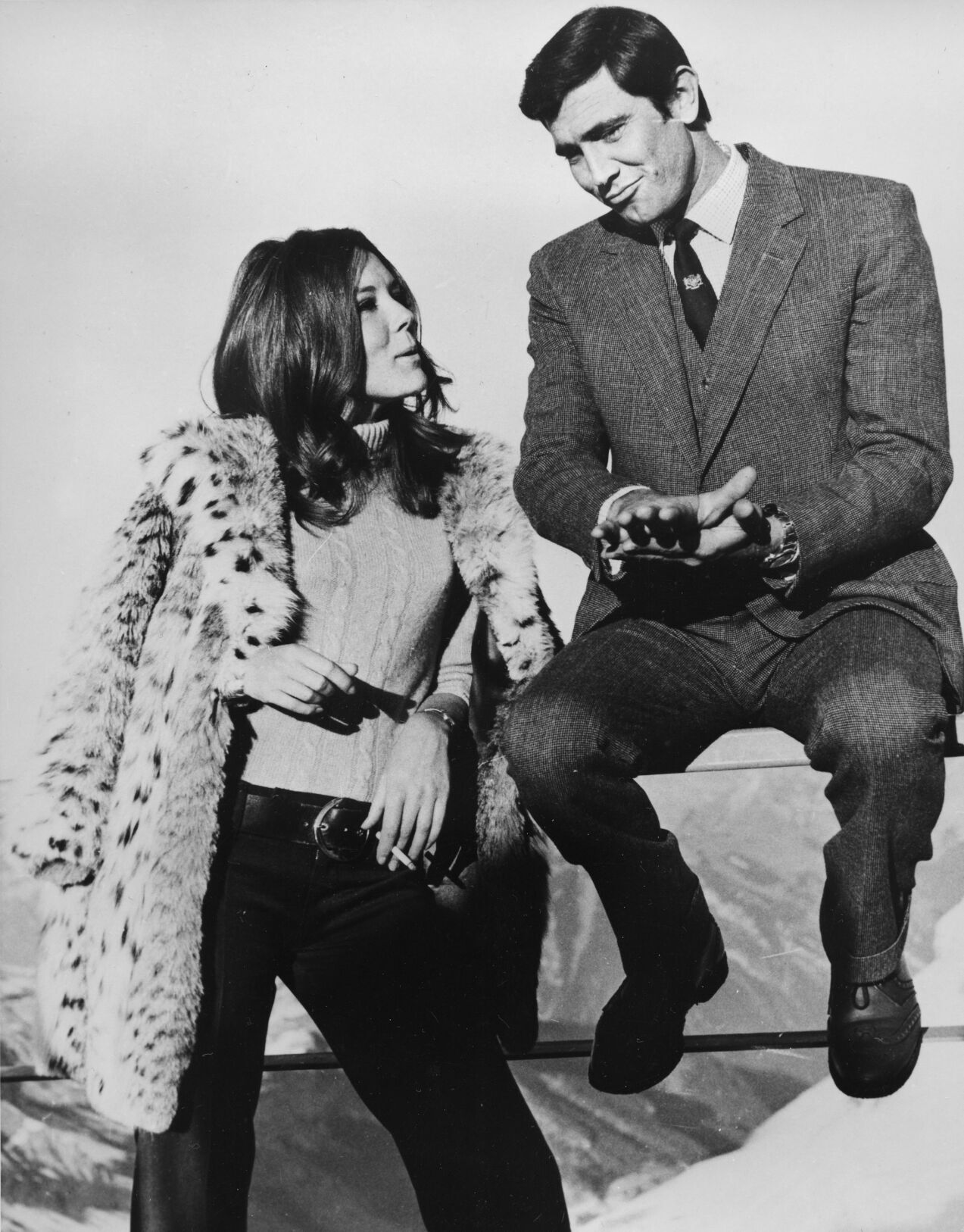 Diana Rigg and George Lazenby
